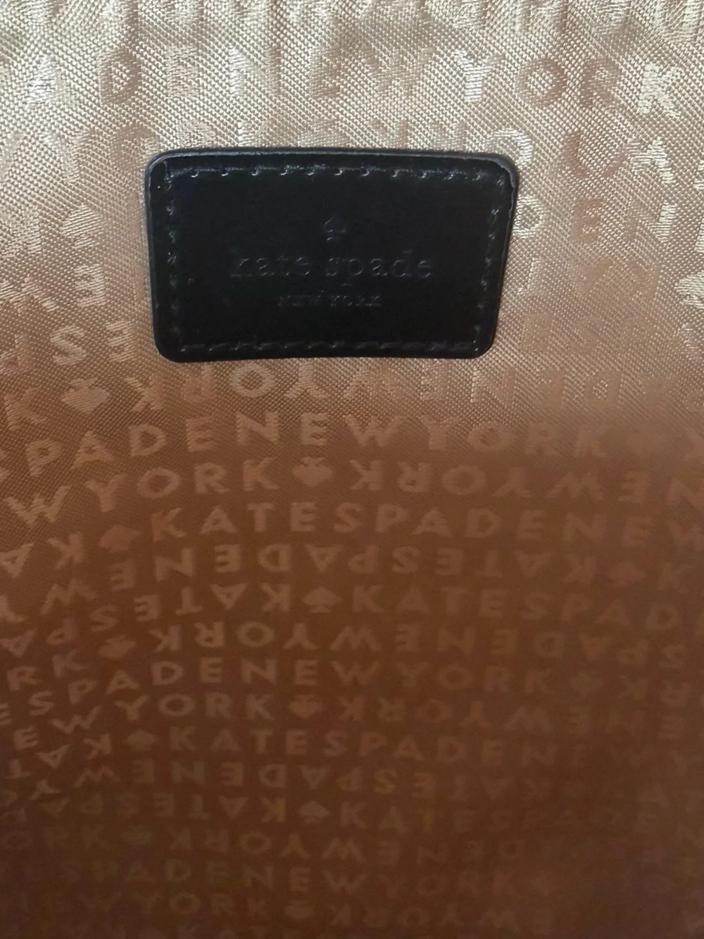Kate Spade Holiday Drive Gia Rose Gold Glitter Pouch Clutch